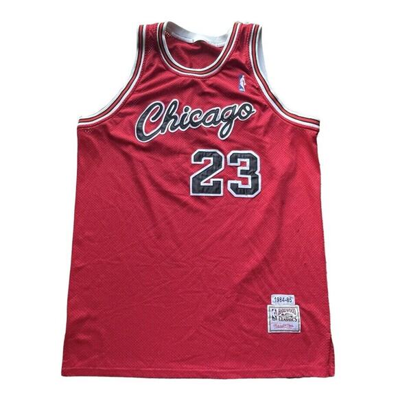 Mitchell & Ness Jersey Mens XXL Red Michael Jordan Chicago Bulls Throwback 84/85